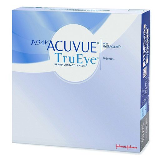 1-Day Acuvue TruEye Линзы контактные Однодневные, BC=8.5 d=14.2, D(-6.00), 90 шт.
